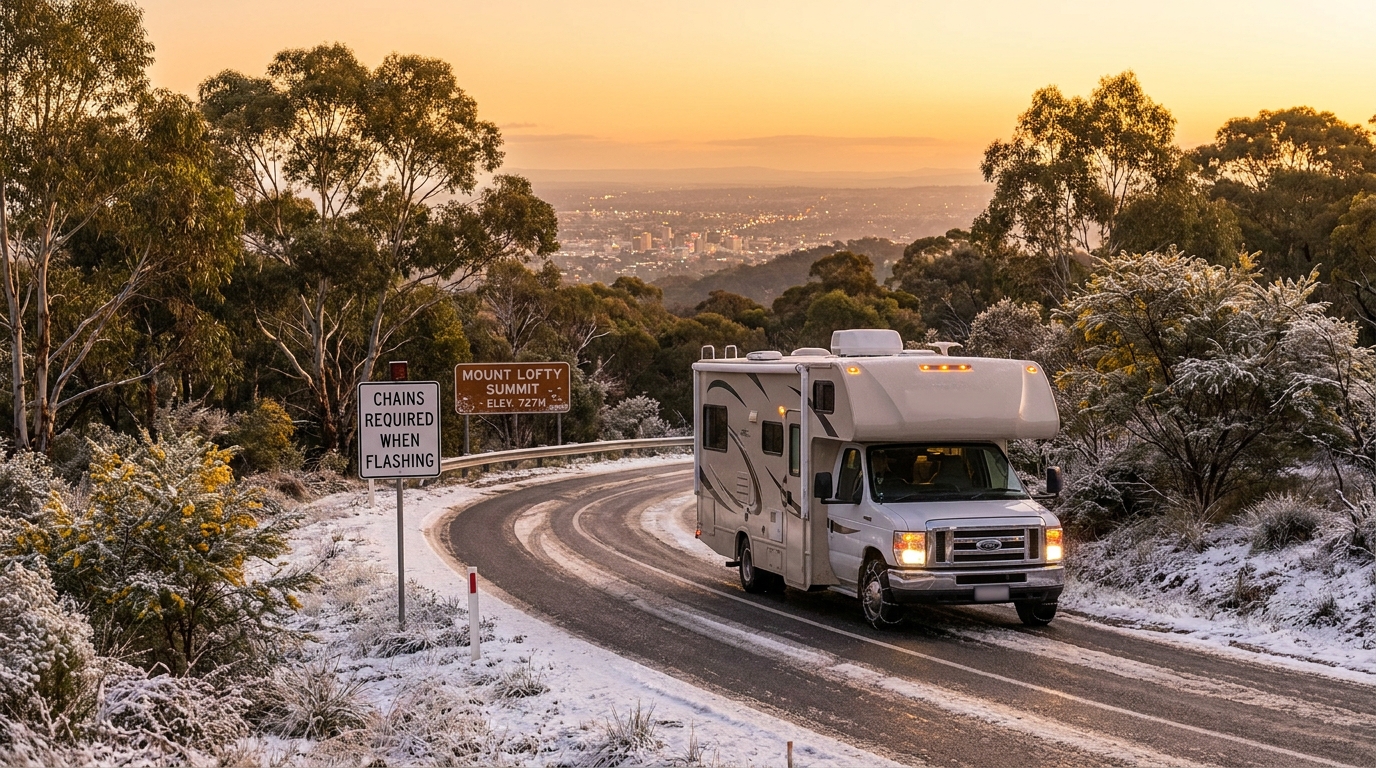 Winter RV Driving in Adelaide - Safety Guide 2026